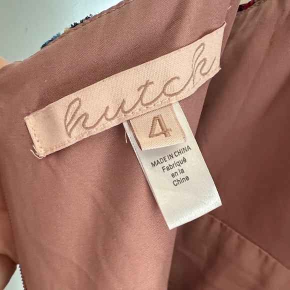 Hutch Mauve Floral V-Neck Maxi Jumpsuit - Picture 2 of 9